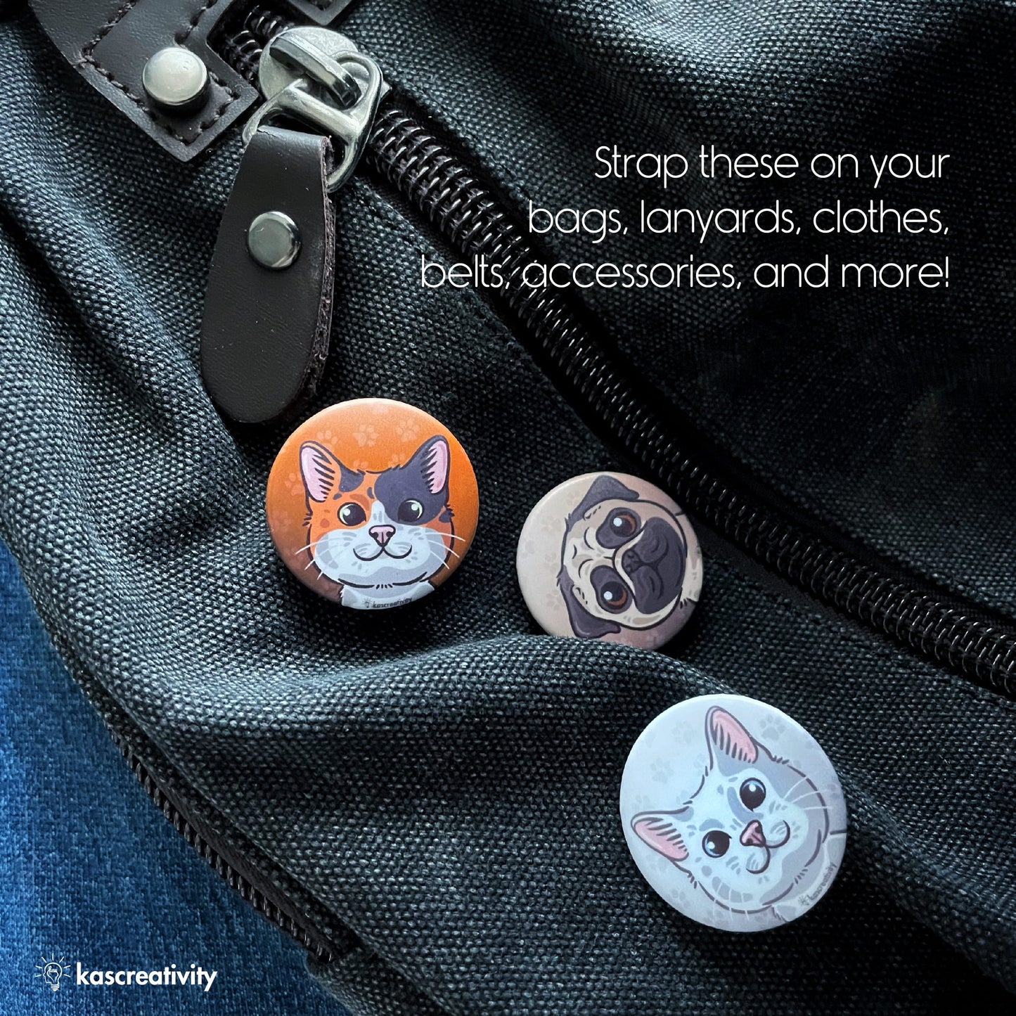 Dogs & Cats Mini Button Pins