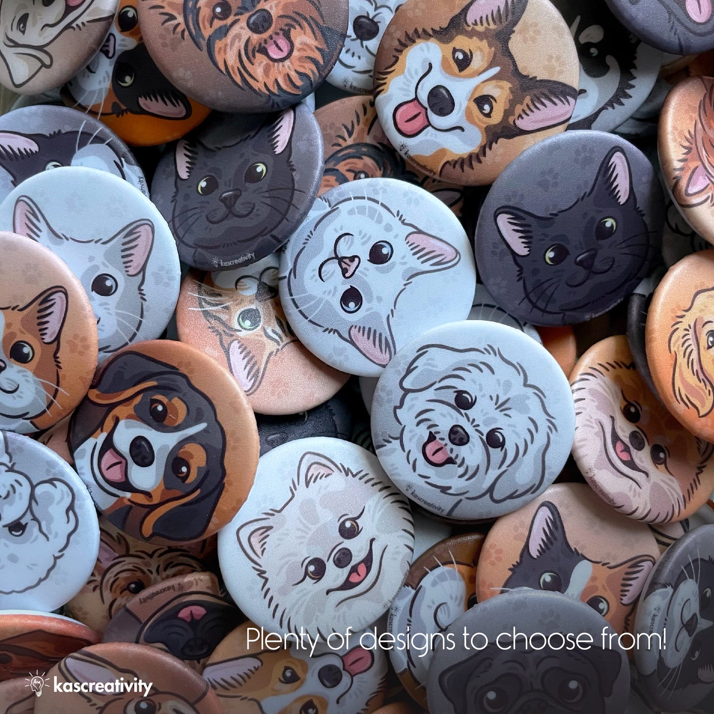 Dogs & Cats Mini Button Pins