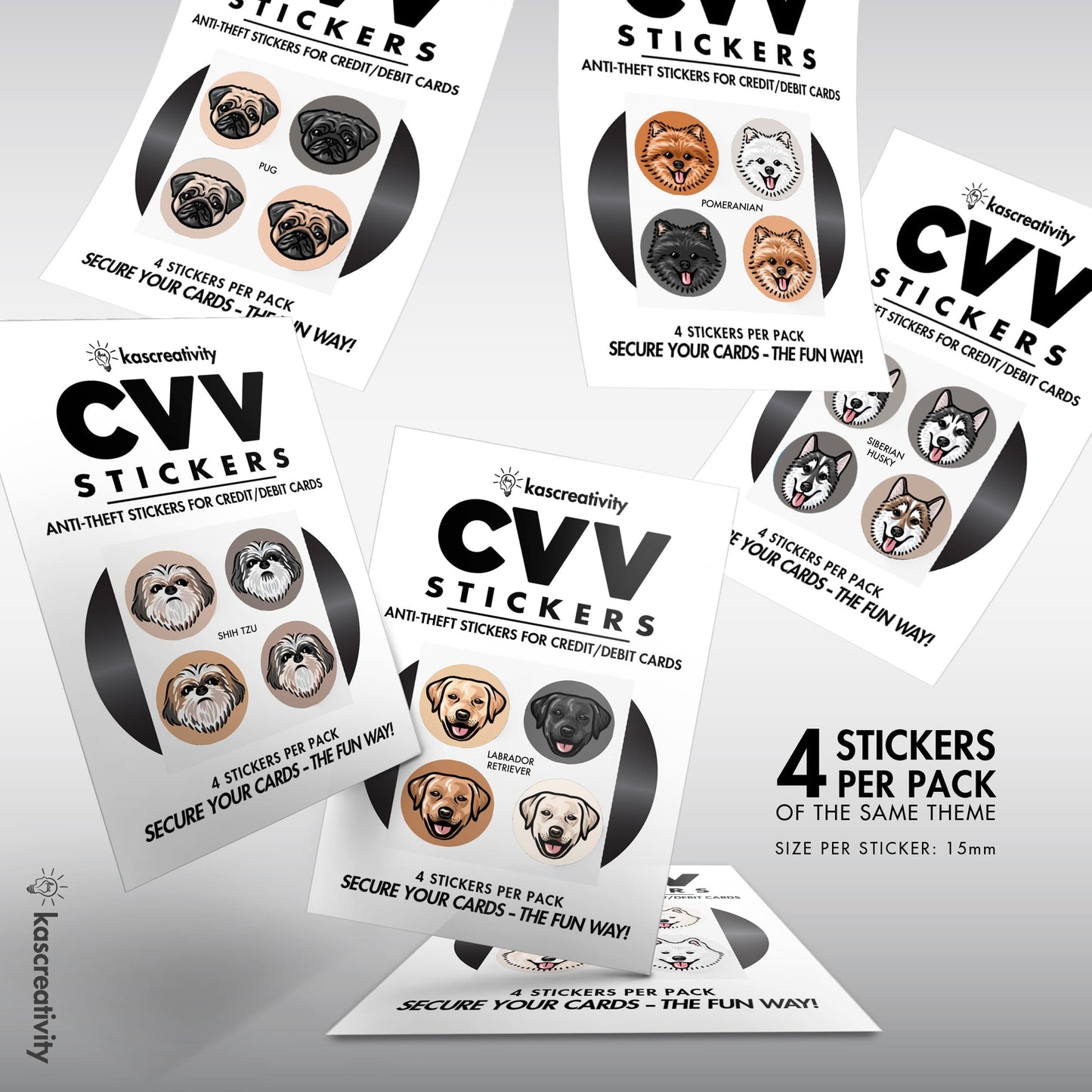 Dogs Collection - CVV Stickers