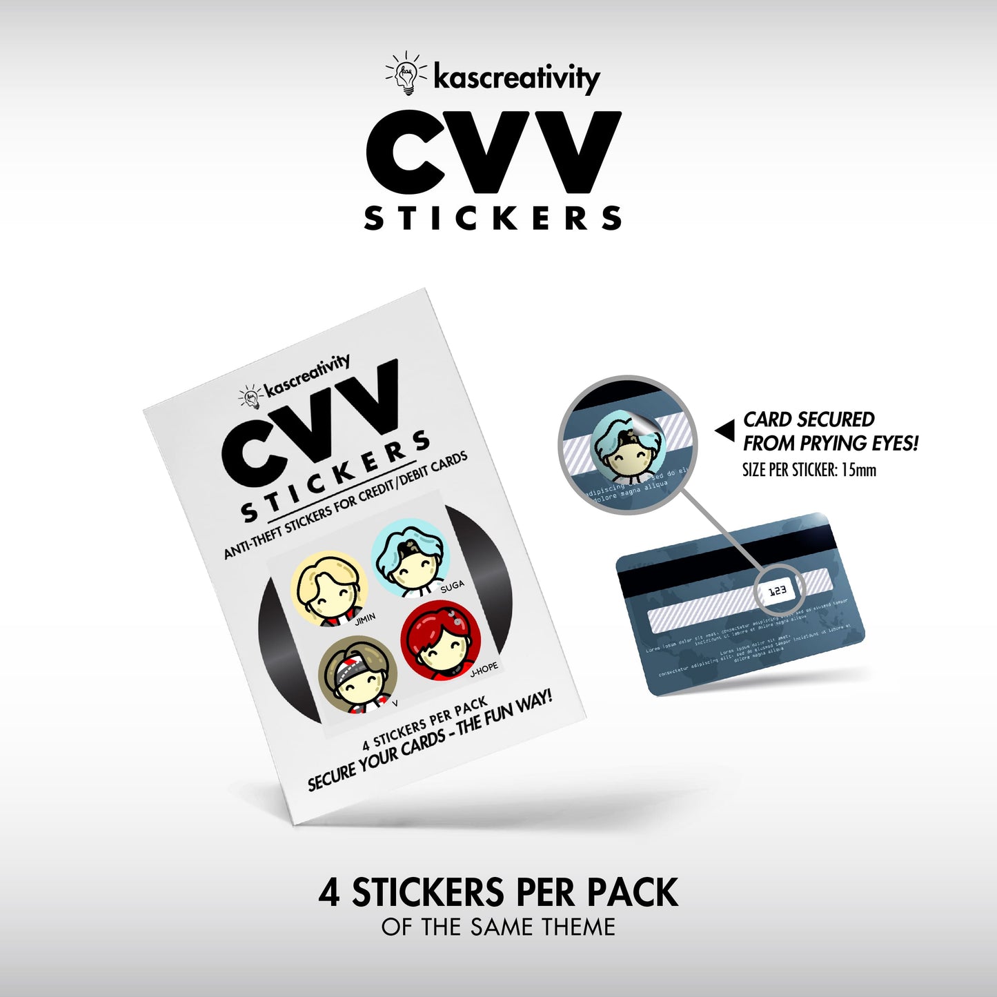 K-Pop Collection - CVV Stickers