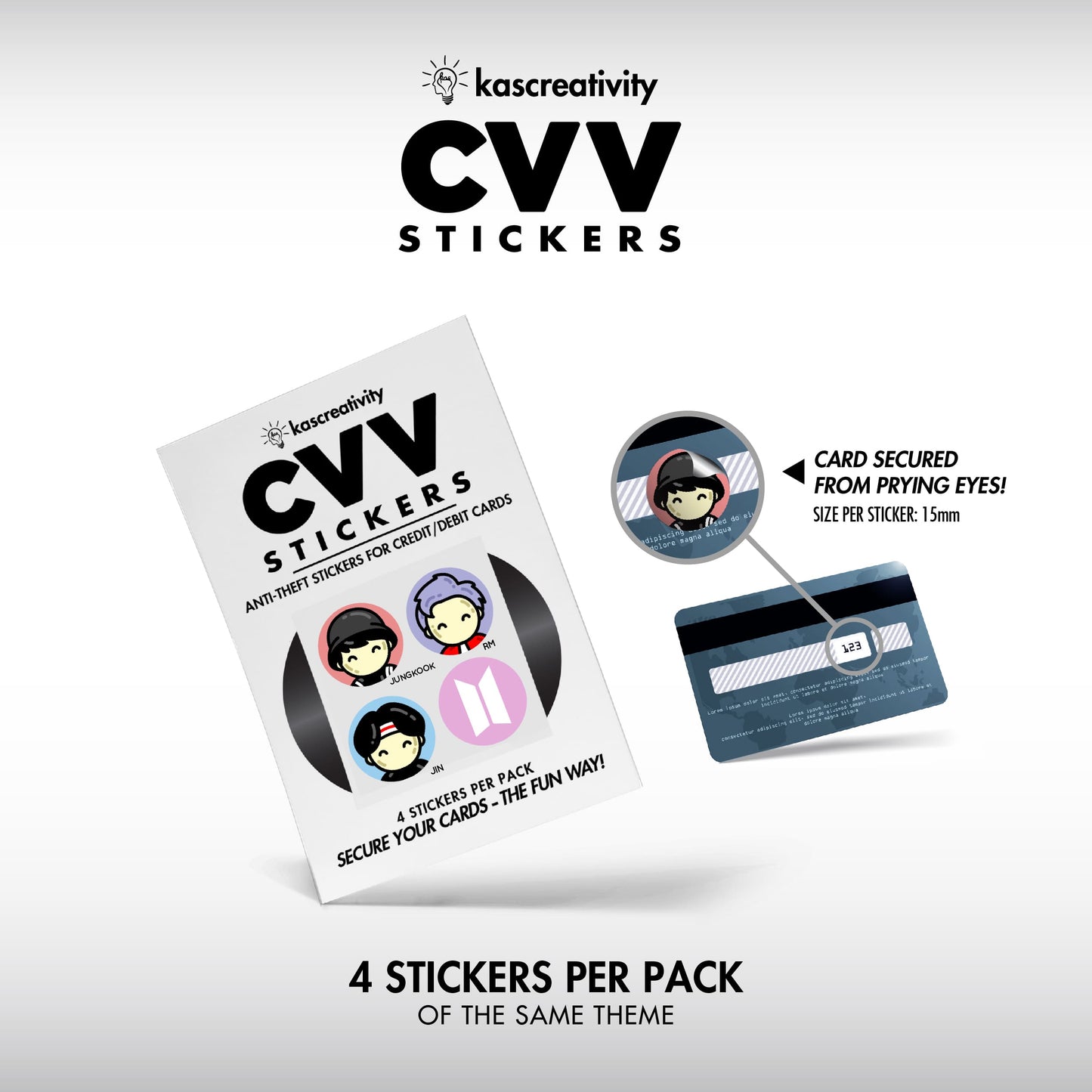 K-Pop Collection - CVV Stickers