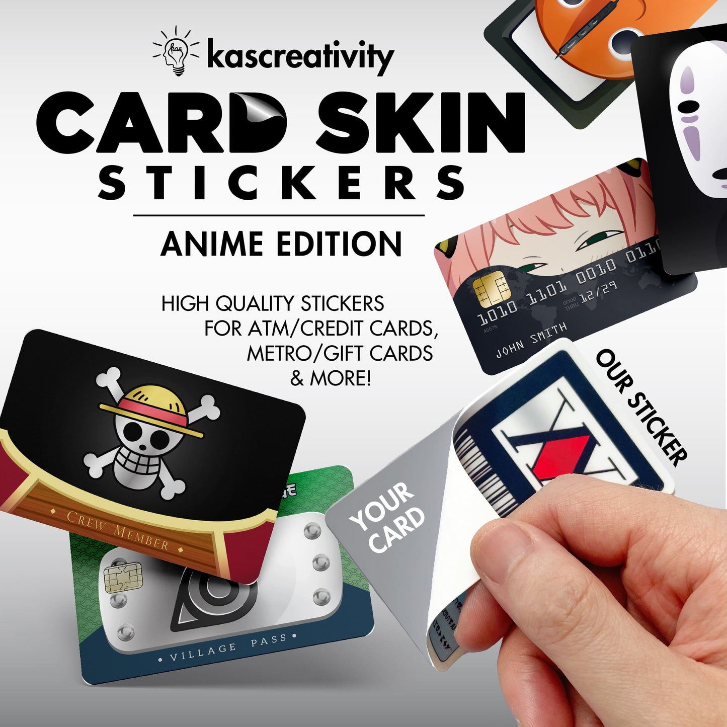 Anime Collection - Card Skin Stickers