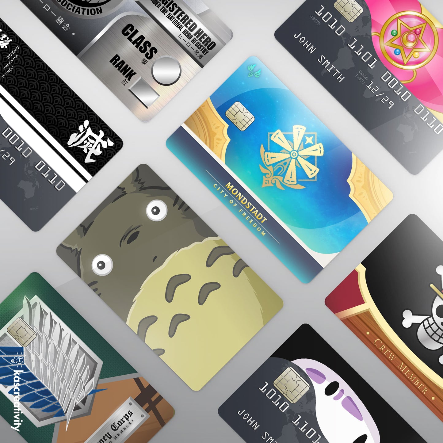 Anime Collection - Card Skin Stickers