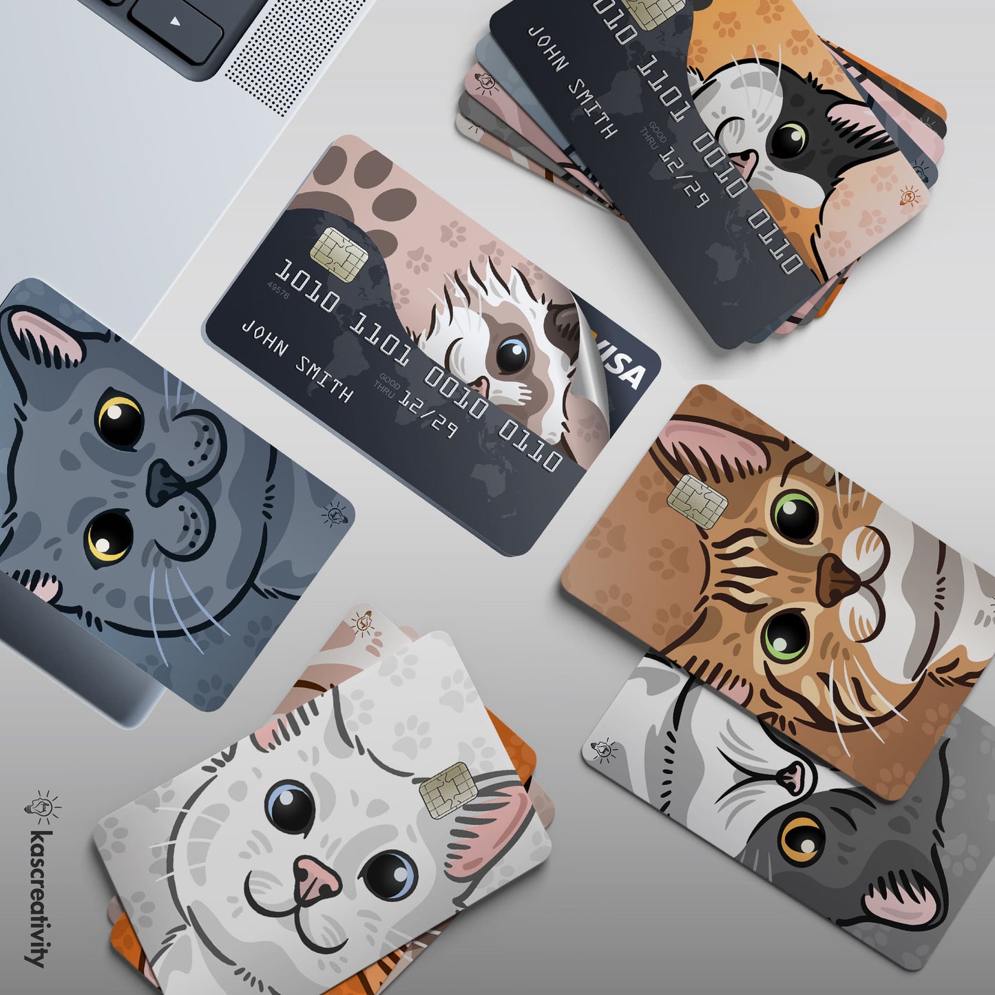 Cats Collection - Card Skin Stickers