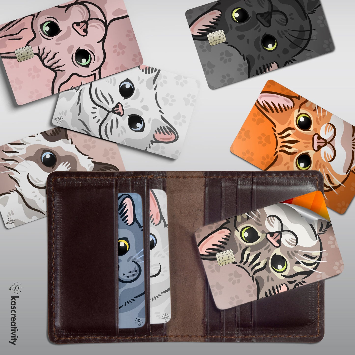 Cats Collection - Card Skin Stickers