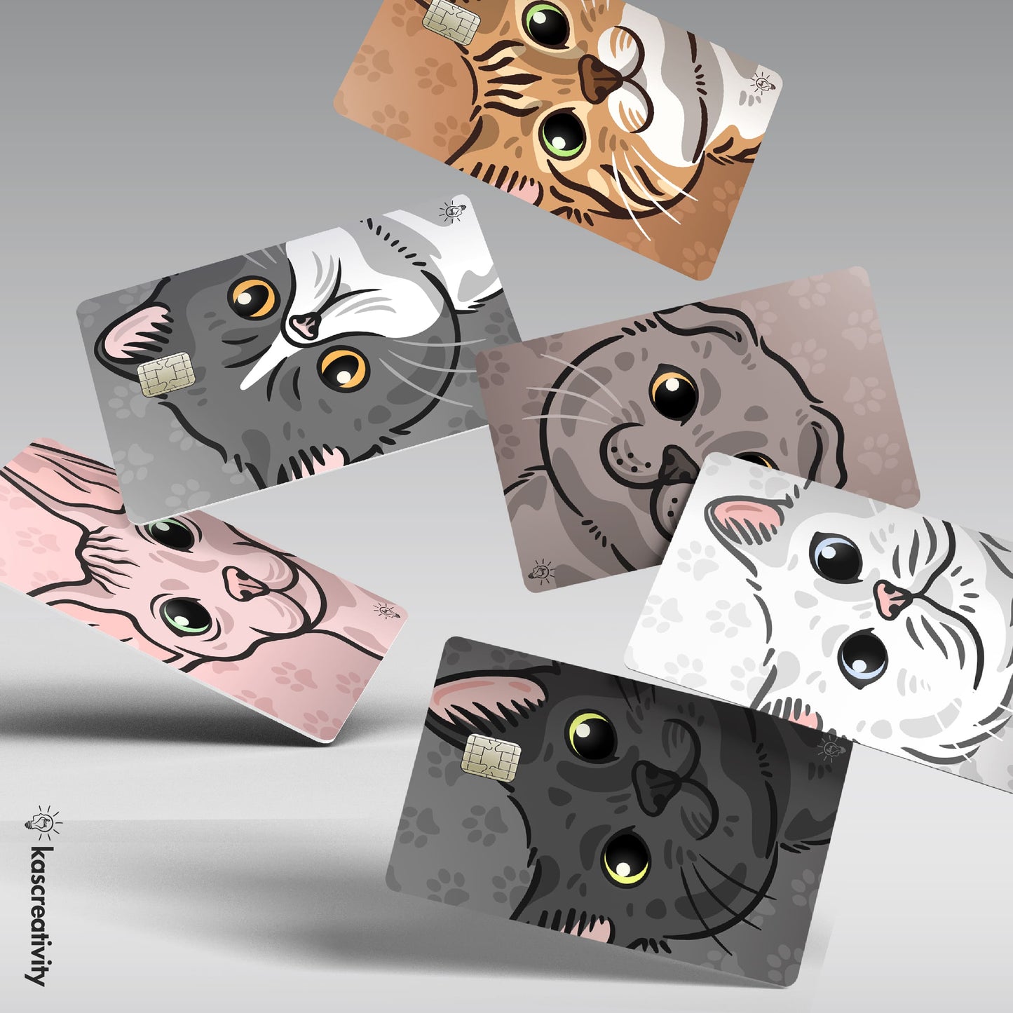 Cats Collection - Card Skin Stickers