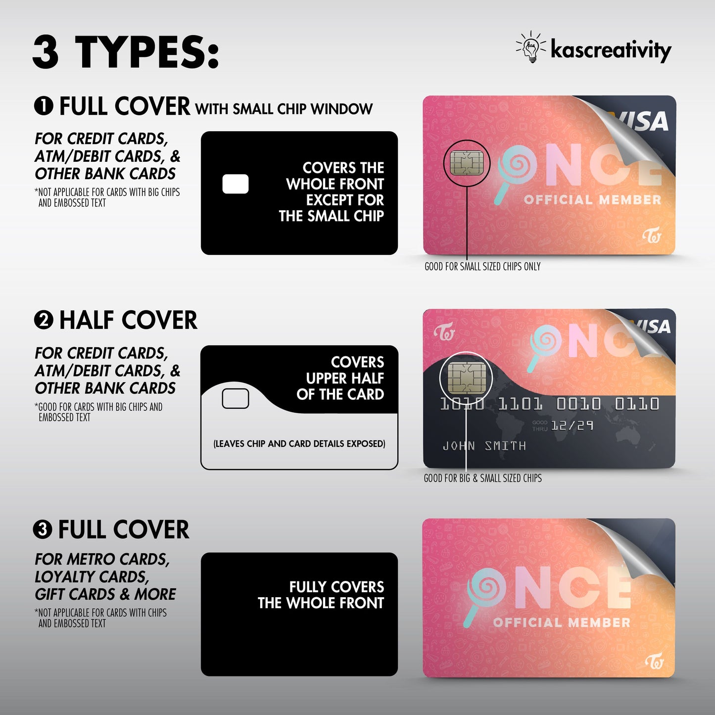 K-Pop Collection - Card Skin Stickers