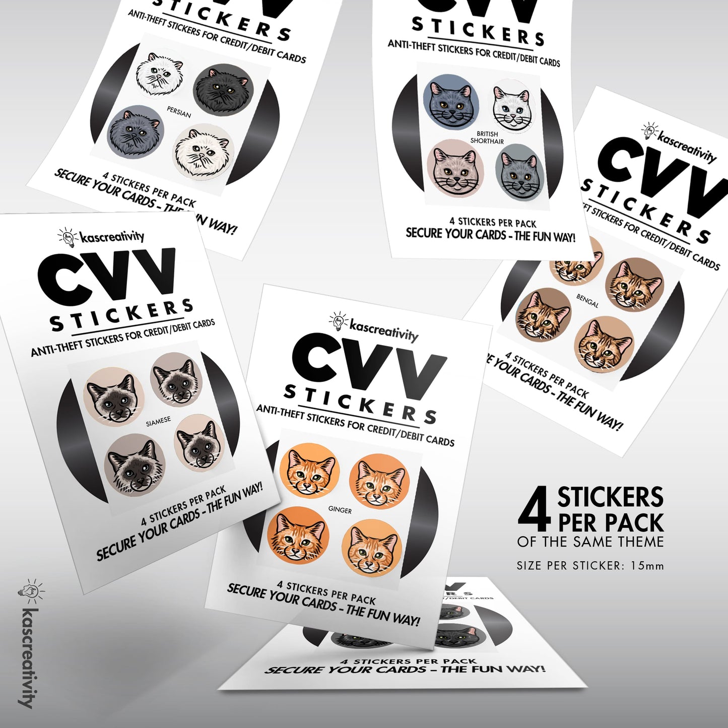 Cats Collection - CVV Stickers