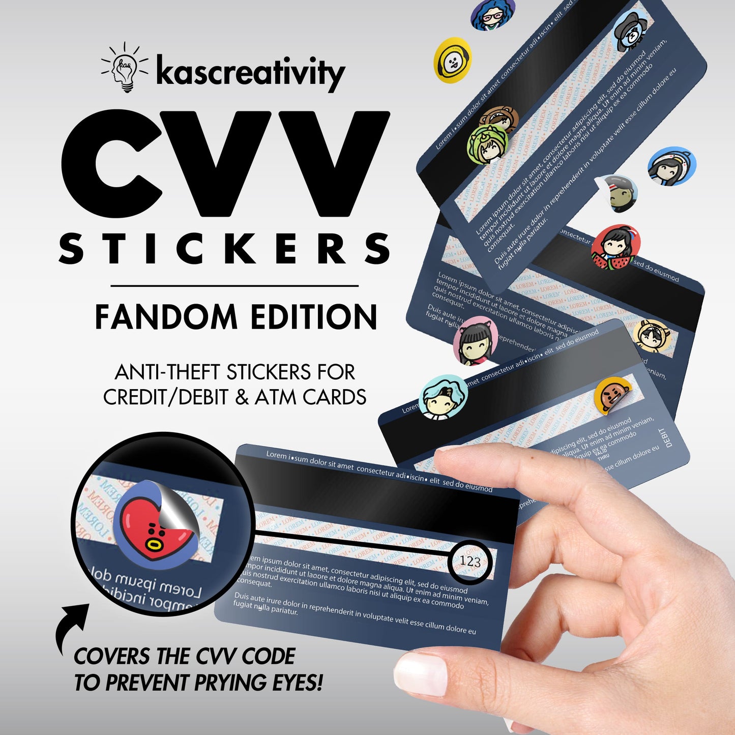 K-Pop Collection - CVV Stickers