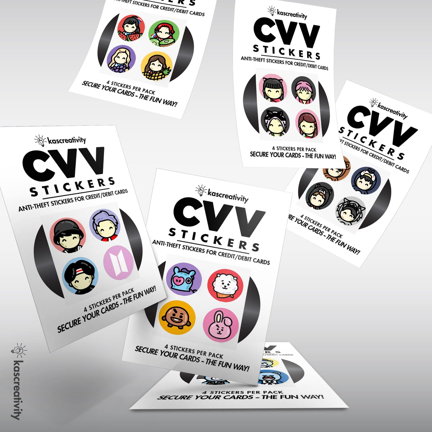 K-Pop Collection - CVV Stickers