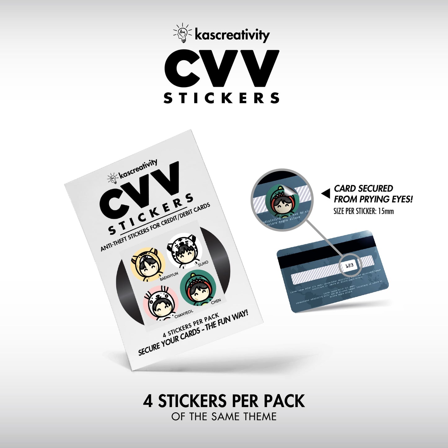 K-Pop Collection - CVV Stickers