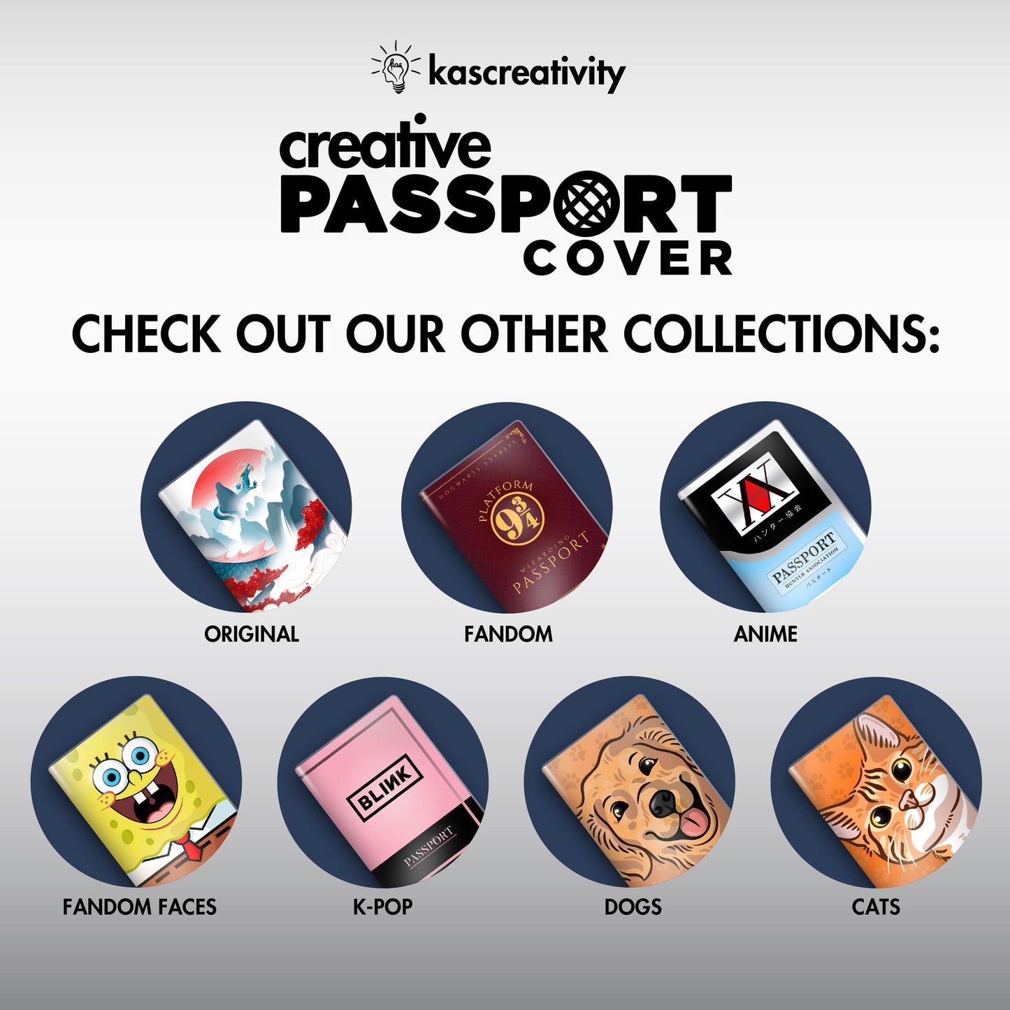 Anime Collection - Creative Passport Cover
