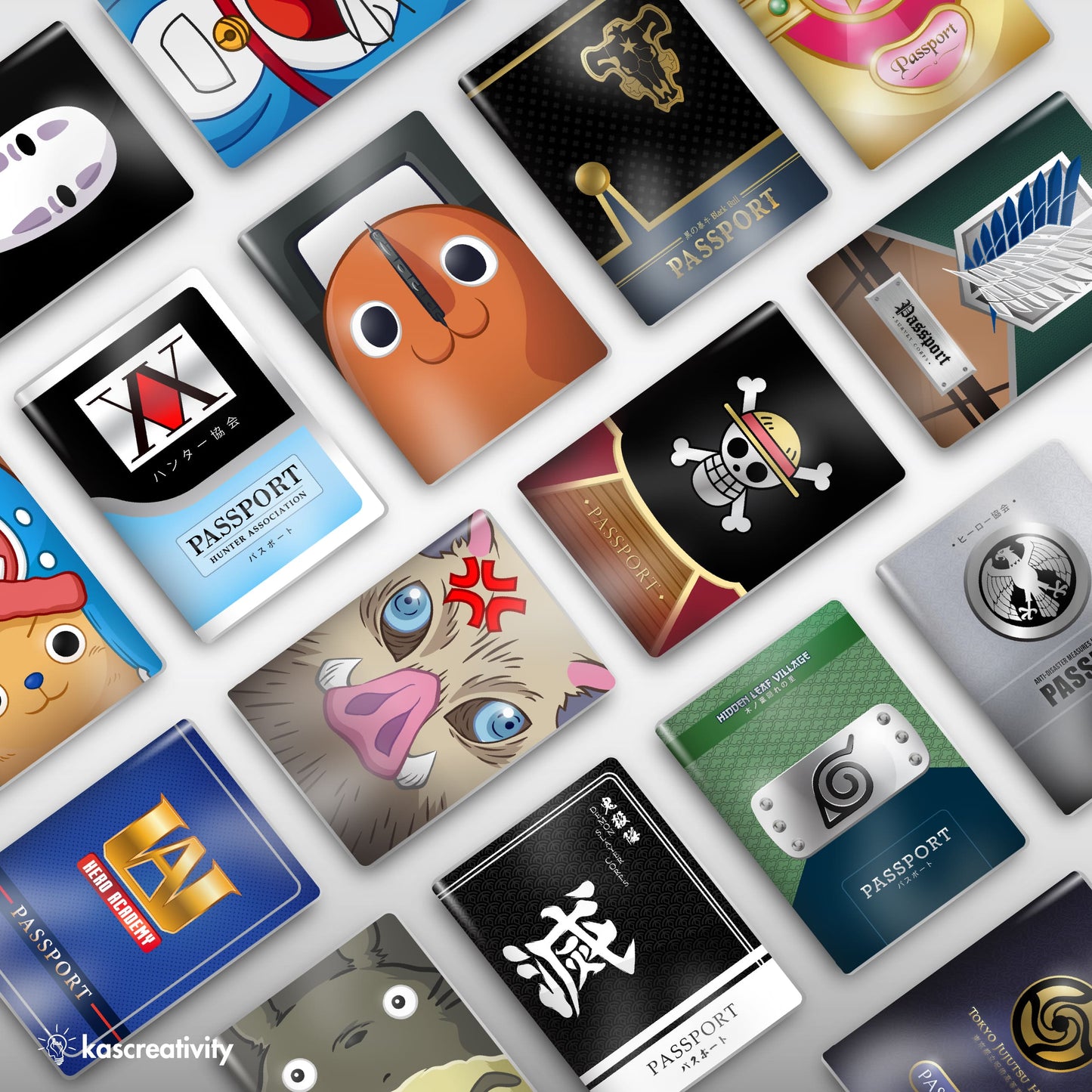 Anime Collection - Creative Passport Cover