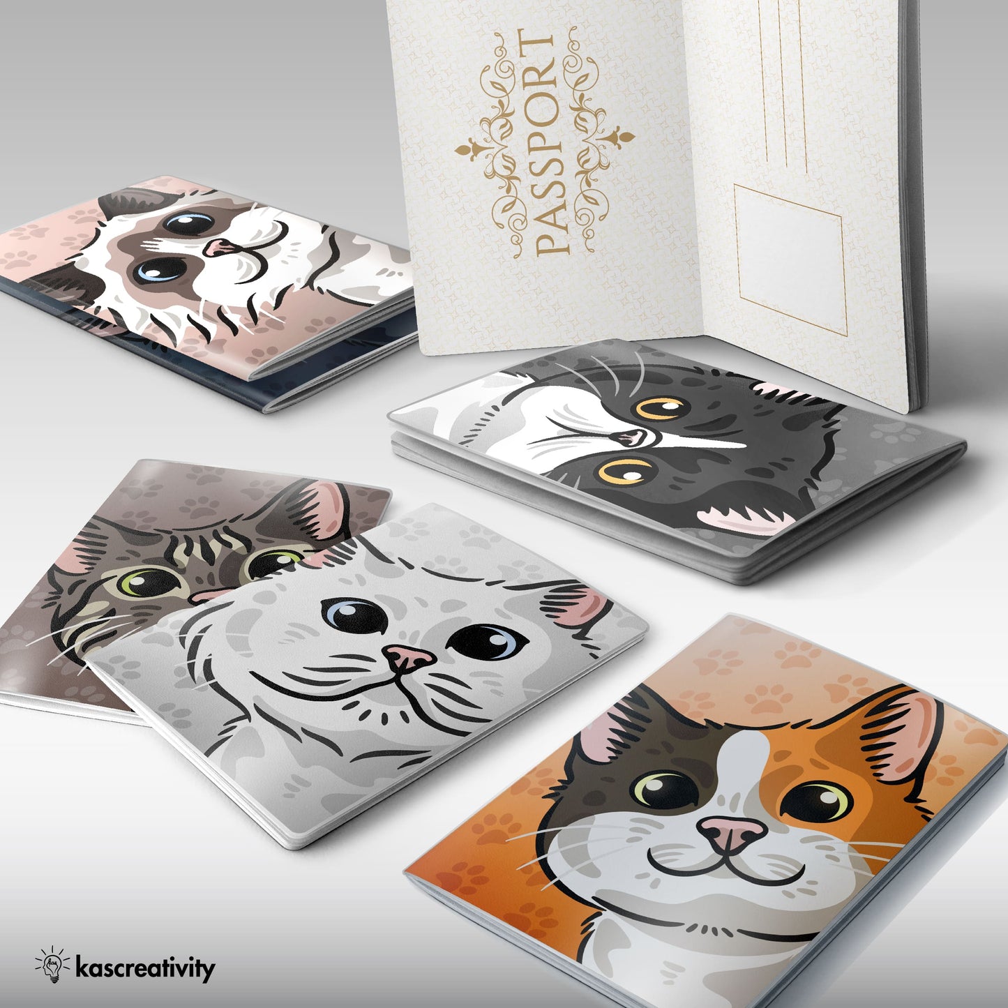 Cats Collection - Creative Passport Cover
