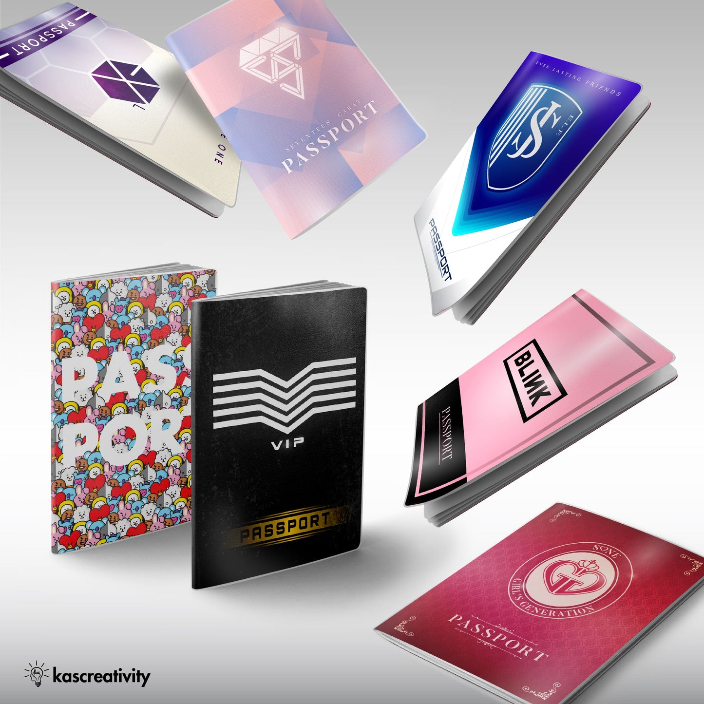 K-Pop Collection - Creative Passport Cover