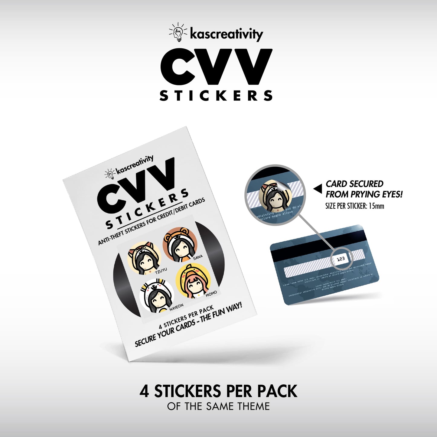 K-Pop Collection - CVV Stickers